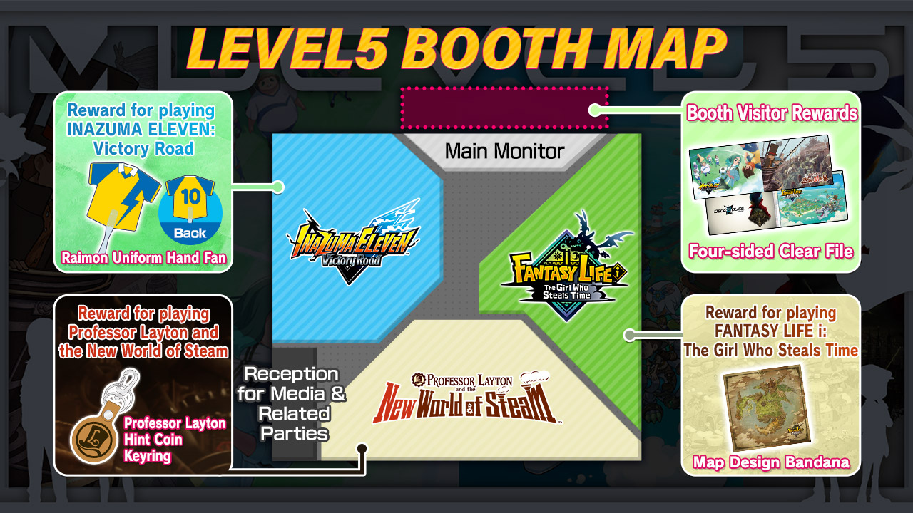 LEVEL5 BOOTH MAP