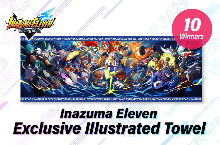Inazuma Eleven Exclusive Illustrated Towel 10 Winners